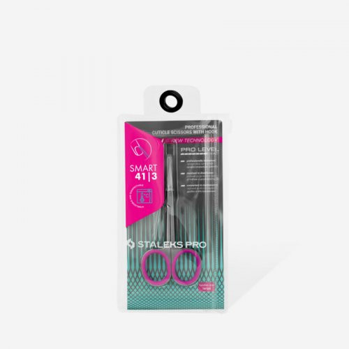 Staleks Smart 41 Cuticle Scissors With Hook Žirklutės odelėms su išlenktais ašmenimis Type 3