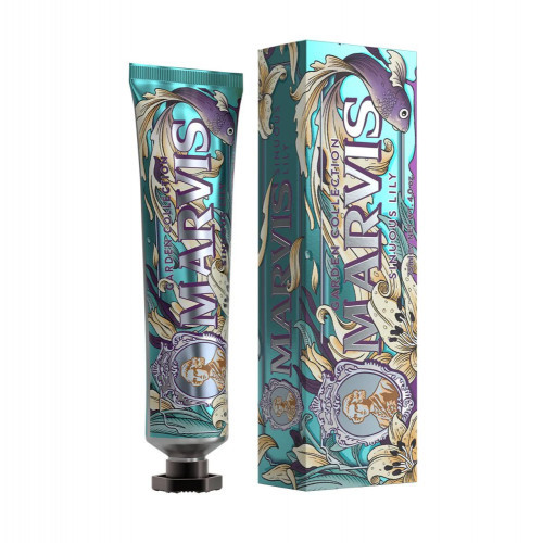 MARVIS Sinuous Lily Toothpaste Šaltmėčių ir lelijų aromato dantų pasta - pažeista pakuotė 75ml