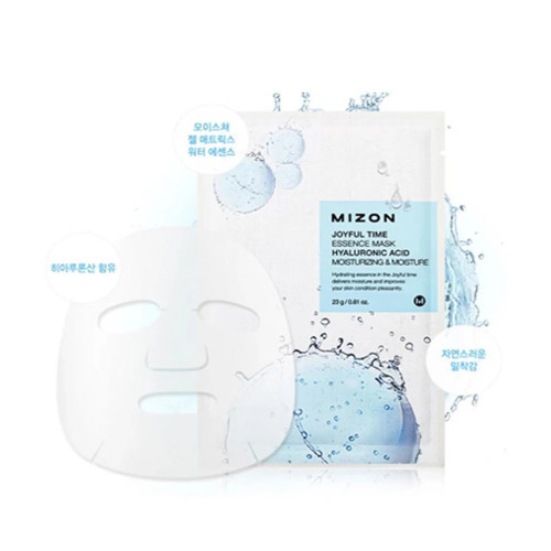 Mizon Joyful Time Essence Mask Hyaluronic Acid Veido kaukė su hialuronu 23g