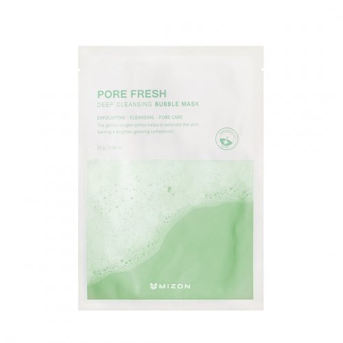 Mizon Pore Fresh Deep Cleansing Bubble Mask Giliai valanti lakštinė veido kaukė 1 vnt.
