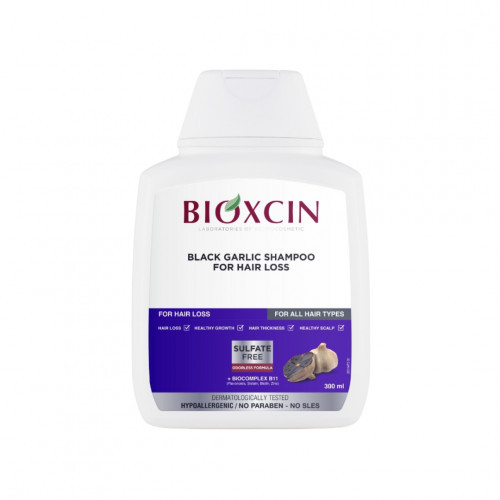 Bioxcin (Bioxsine) Dermagen Black Garlic Shampoo Šampūnas nuo plaukų slinkimo su juoduoju česnaku 300ml