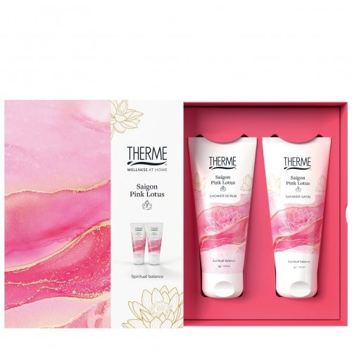 Therme Saigon Pink Lotus Šventinis rinkinys 200ml+200ml