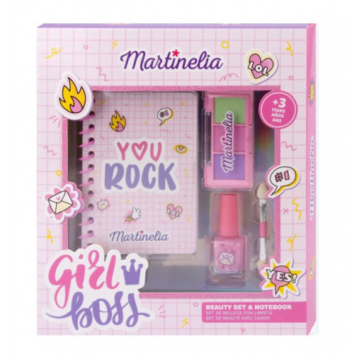 Martinelia Super Girl Notebook & Beauty Vaikiškas makiažo rinkinys Rinkinys