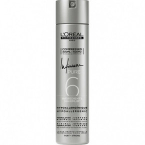 L'Oréal Professionnel Infinium Pure Strong Hair Spray Neįtikėtinai veiksmingas profesionalus plaukų lakas, stiprios fiksacijos 300ml