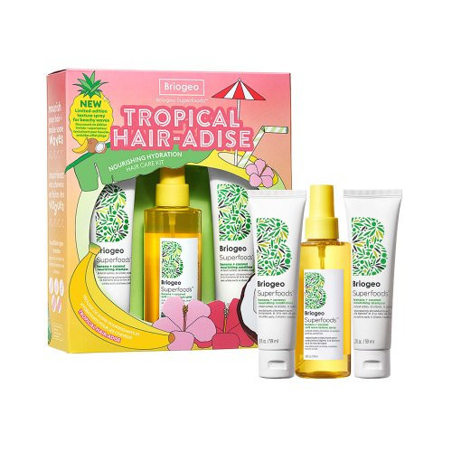 Briogeo Tropical Hair-Adise Nourishing Hydration Hair Care Kit Plaukų priežiūros rinkinys