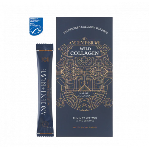 Ancient + Brave Wild Collagen Jūrinis kolagenas pakuotėse 15x5g