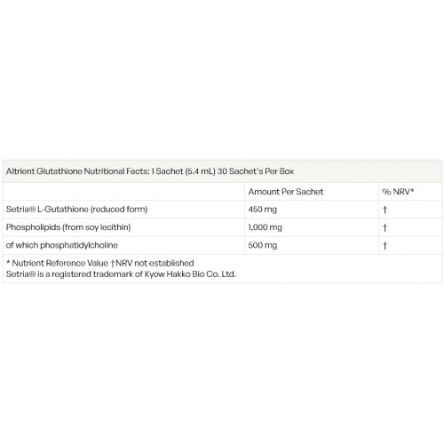 Altrient Liposomal Glutathione Liposominis glutationas 30vnt