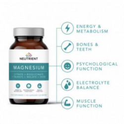 Neutrient Magnesium Capsules Magnio kapsulės 120 kapsulių