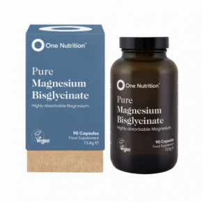 One Nutrition Pure Magnesium Bisglycinate Grynas magnio bisglicinatas 90 kapsulių