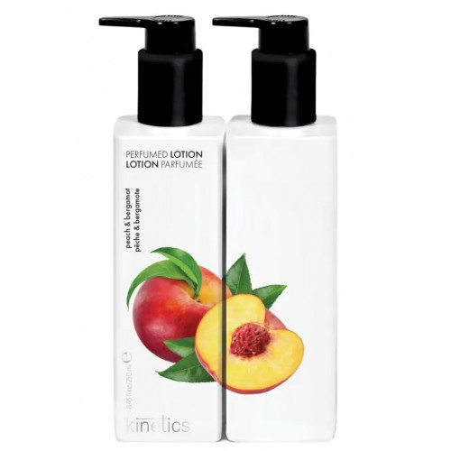 Kinetics Hand & Body Lotion Peach & Bergamot Parfumuotas losjonas rankoms ir kūnui su persikais ir bergamote 250ml