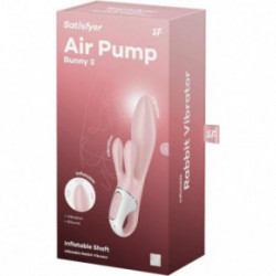 Satisfyer Air Pump Bunny 3 Vibratorius Pink