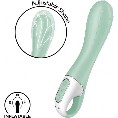 Satisfyer Air Pump Vibrator 3 Vibratorius Green