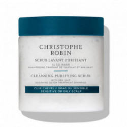 Christophe Robin Cleansing Purifying Scrub Galvos odos šveitiklis su jūros druska 250ml