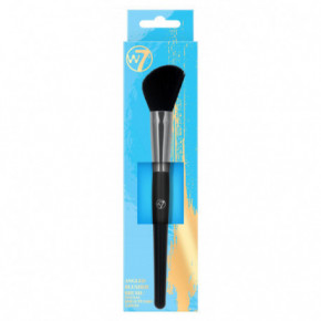 W7 Cosmetics Angled Blusher Brush Kampinis skaistalų šepetėlis 1 vnt.