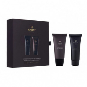 Hadat Cosmetics Intensive Repair Shampoo & Liquid Silk Treatment Mini Gift Box Juukseid taastav komplekt