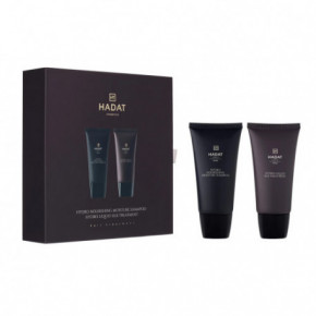 Hadat Cosmetics Nourishing Moisture & Liquid Silk Treatment Mini Gift Box Toitev juuksehoolduskomplekt