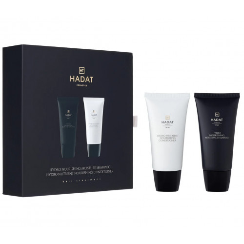 Hadat Cosmetics Hydro Nourishing Mini Gift Box Plaukus maitinantis priežiūros priemonių rinkinys