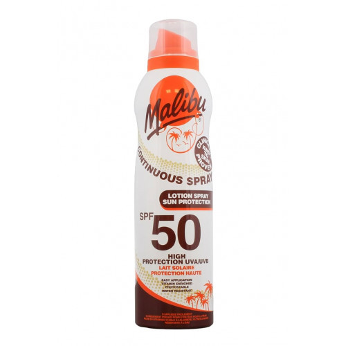 Malibu Continuous Spray Protective Lotion Aerosol Spray Purškiamas apsauginis losjonas nuo saulės 175ml