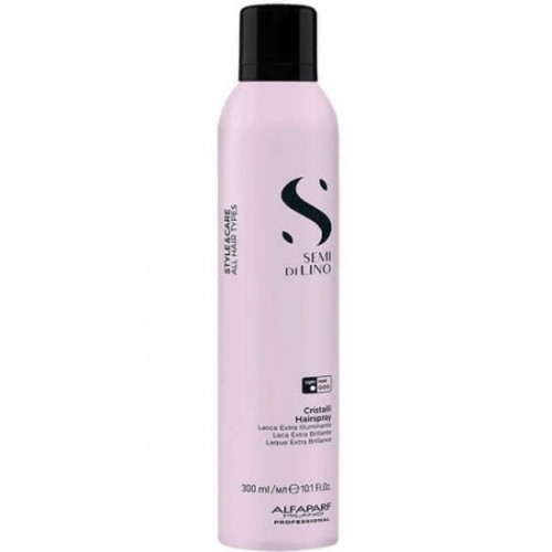 AlfaParf Milano SDL Cristalli Hairspray Lengvos fiksacijos lakas suteikiantis žvilgesio 300ml