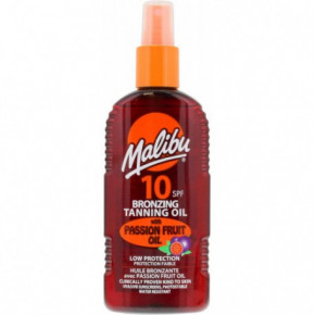 Malibu Bronzing Tanning Oil Spray with Passion Fruit SPF10 Aizsargājoša bronzējoša iedeguma eļļa 200ml