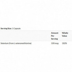 SWANSON Selenium 100 Mcg Cardiovascular and Prostate Health Maisto papildas Selenas 200 kapsulių