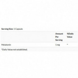 SWANSON Low Dose Melatonin 1mg Sleep Support Maisto papildas melatoninas 120 kapsulių