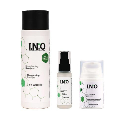 KlipShop I.N.O Instant Hair Repair Mask, Strengthening Serum and Strengthening Shampoo Set Plaukų priežiūros rinkinys