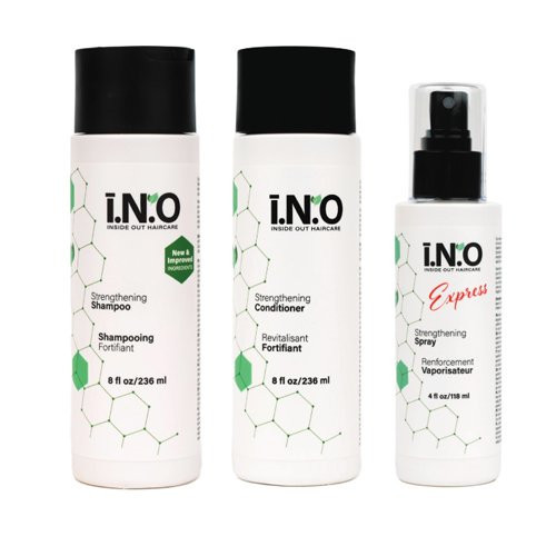 KlipShop I.N.O Strengthening Shampoo, Strengthening Conditioner and Express Strengthening Spray Set Plaukų priežiūros rinkinys