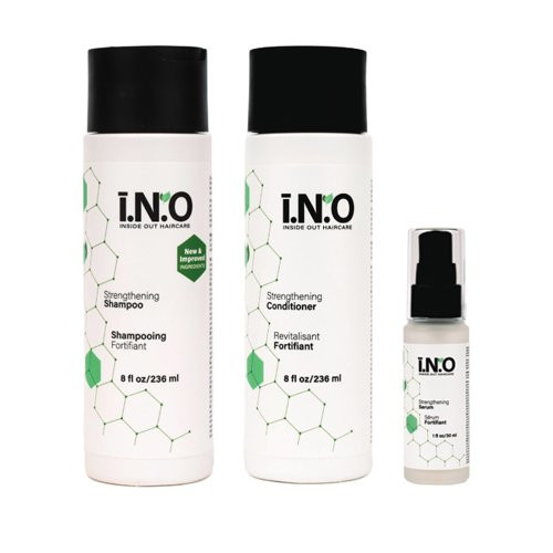 KlipShop I.N.O Strengthening Shampoo, Strengthening Conditioner and Strengthening Serum Set Plaukų priežiūros rinkinys