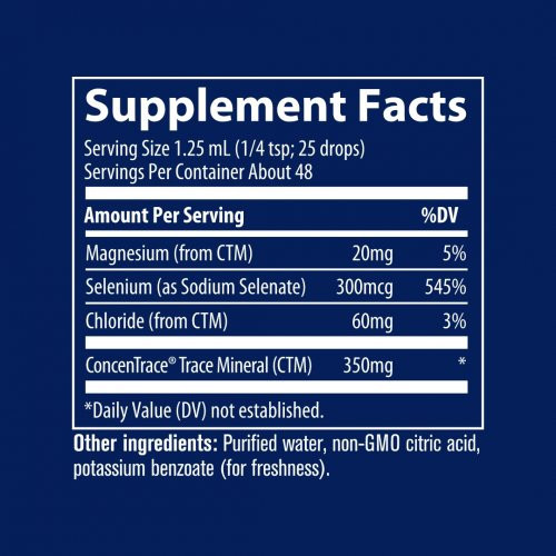 Trace Minerals Ionic Selenium 300mcg Natūralus joninis selenas 59ml