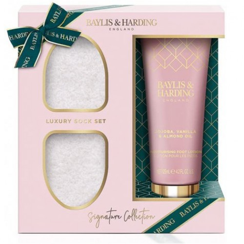 Baylis & Harding Jojoba, Vanilla & Almond Oil Luxury Foot Care Gift Set Pėdų odos priežiūros rinkinys - pažeista pakuotė