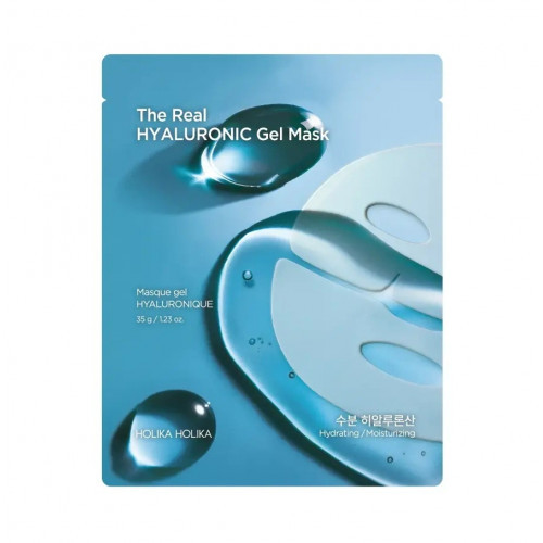 Holika Holika The Real Mask Hyaluronic Gel Hidrogelio veido kaukė 35g