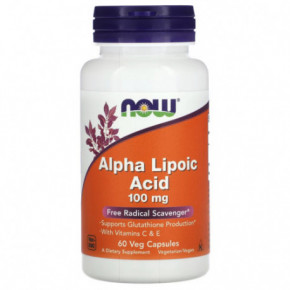 NOW Foods Alpha Lipoic Acid 100 mg 60 caps.