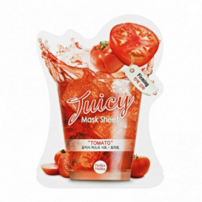 Holika Holika Tomato Juicy Mask Sheet Stangrinamoji lakštinė veido kaukė su pomidorų ekstraktu 1 vnt.