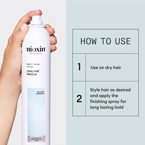 Nioxin Pro Clinical Strong Hold Hairspray Stiprios fiksacijos plaukų lakas 300ml