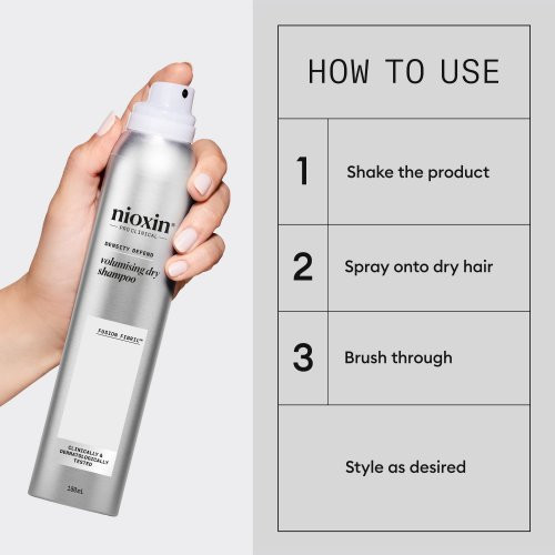 Nioxin Pro Clinical Volumizing Dry Shampoo Apimties suteikiantis sausas šampūnas 180ml