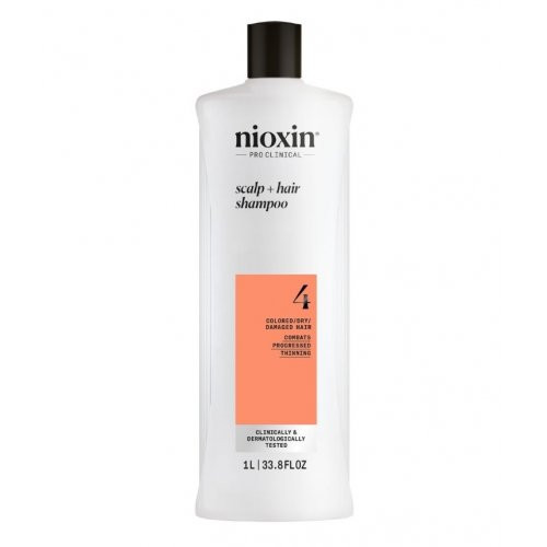 Nioxin Pro Clinical System 4 Shampoo Galvos odos ir plaukų šampūnas nestipriai retėjantiems plaukams 300ml