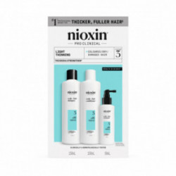 Nioxin Pro Clinical System 3 Kit Plaukų priežiūros produktų rinkinys nestipriai retėjantiems plaukams 300ml+300ml+100ml