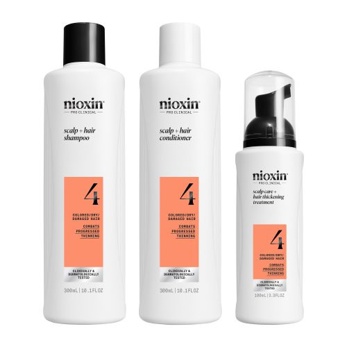 Nioxin Pro Clinical System 4 Kit Plaukų priežiūros produktų rinkinys stipriai retėjantiems plaukams 150ml+150ml+40ml