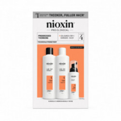 Nioxin Pro Clinical System 4 Kit Plaukų priežiūros produktų rinkinys stipriai retėjantiems plaukams 150ml+150ml+40ml