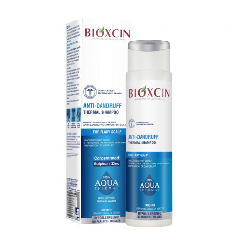 Bioxcin (Bioxsine) Dermagen Anti-Dandruff Intensive Thermal Shampoo Šampūnas nuo intensyvaus pleiskanojimo 200ml