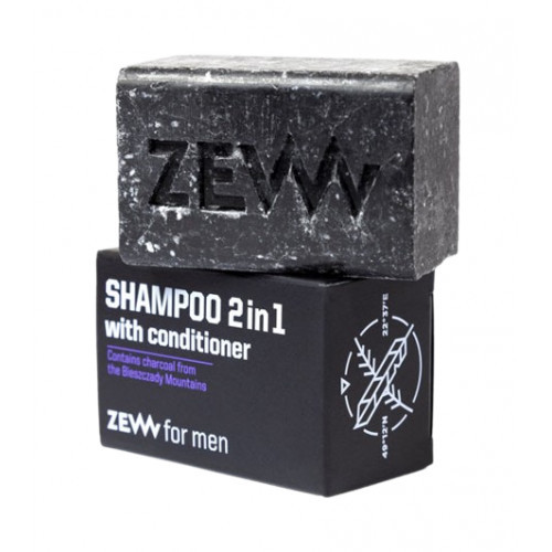 ZEW 2in1 Shampoo & Conditioner with Charcoal Šampūnas, kondicionierius 85ml