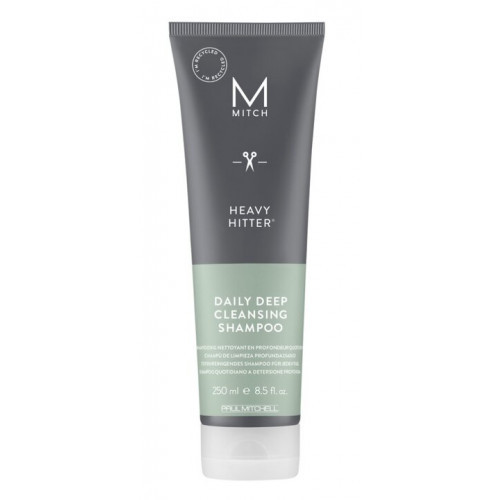 Paul Mitchell Mitch Heavy Hitter Daily Deep Cleansing Shampoo Kasdienis giliai valantis šampūnas vyrams 250ml