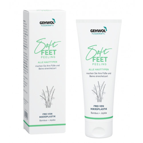 Gehwol Fusskraft Soft Feet Scrub Šveičiamasis kojų kremas su bambukų pudra 125ml