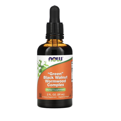 NOW Foods Green Black Walnut Wormwood Complex Skystras vaistažolių preparatas 59ml