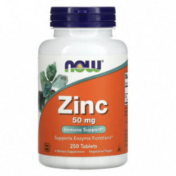 NOW Foods Zinc Gluconate 50mg Cinkas 250 tablečių