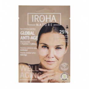 IROHA Nature Sheet Eye Patches Stangrinamoji paakių kaukė 2x8ml