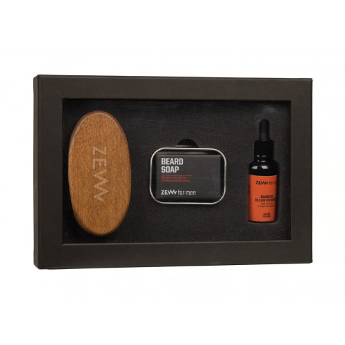 ZEW Simple Lumberjack Hemp Shine Set Blizgesio suteikintis barzdos priežiūros rinkinys