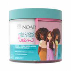 Inoar Meu Cacho Meu Crush Teen DUOMIX Modeling Jelly, Hair Moisturizer Formuojanti želė, drėkinantis kremas 500ml