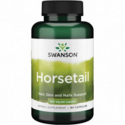 SWANSON Horsetail Hair, Skin and Nails Support 500mg Asiūklio silicis 90 kapsulių